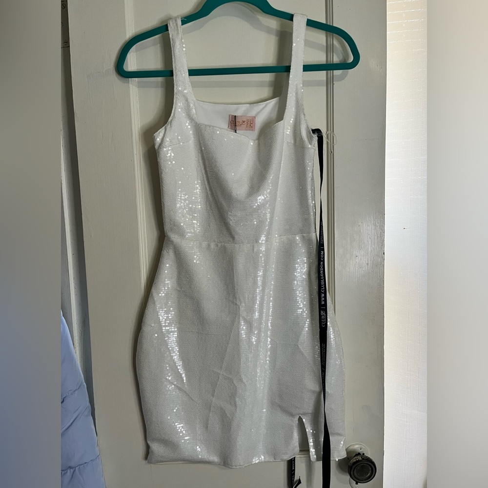 White Fox Boutique sequin mini dress